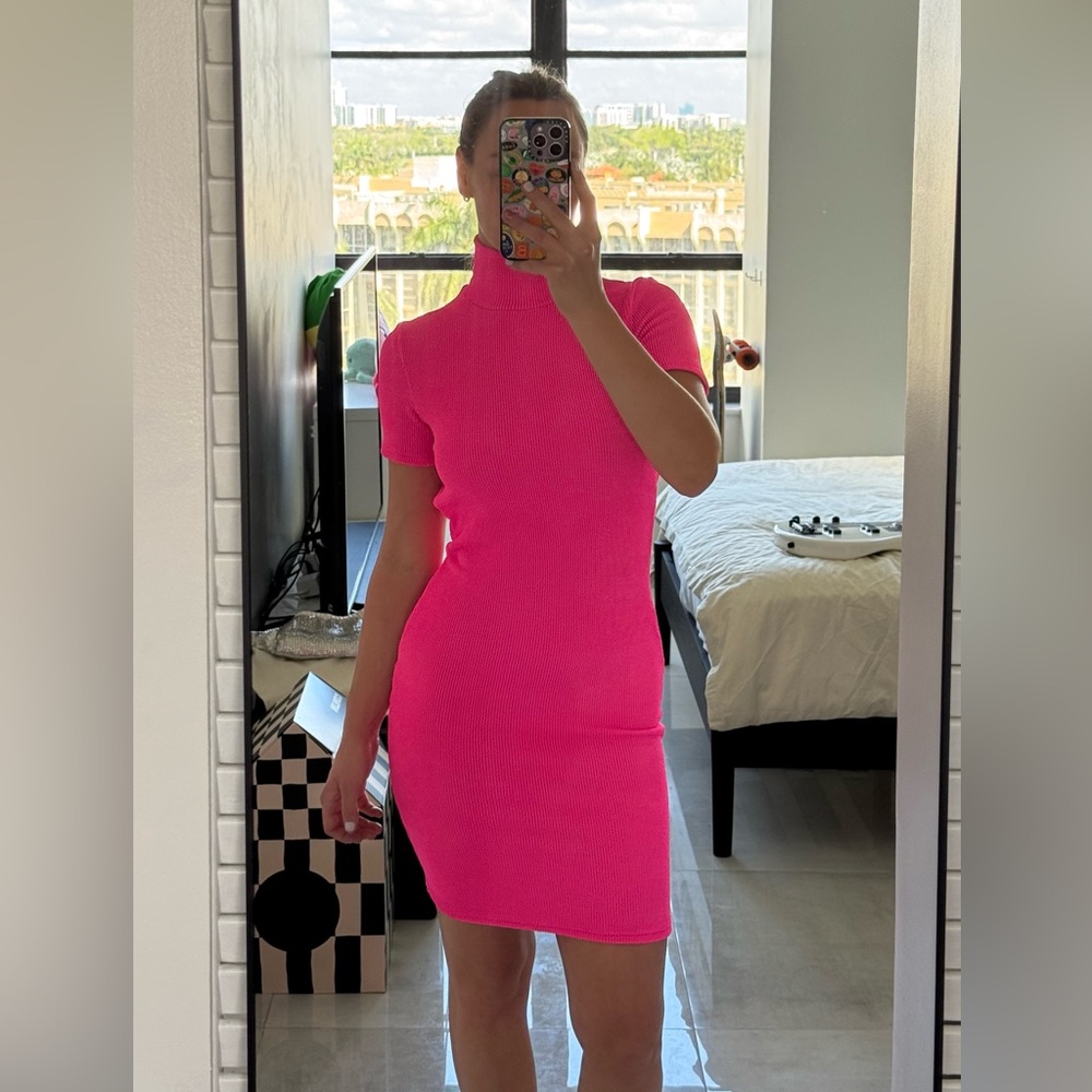 Handmade dress with open back